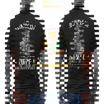 Der Hässliche Heiratet Wir Saufen Jga Stag Night German S T-Shirt mit Rückendruck - Geschenkecke