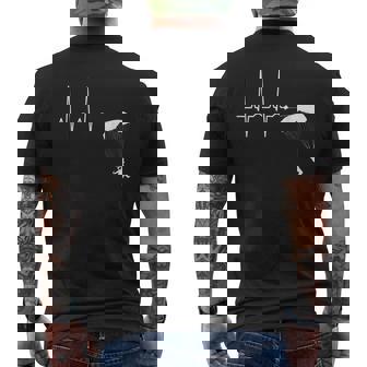 Déroulement Saut En Parachute Heartbeat Homme Parachutiste T-shirt imprimé au dos - Cadeauxyz