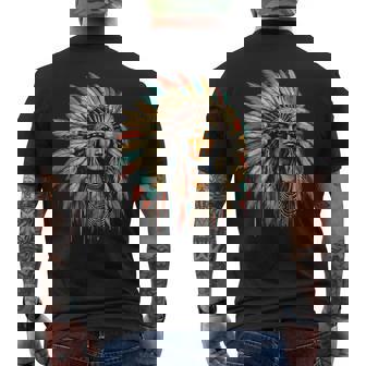 intage Multicolore Indien Amérindien T-shirt imprimé au dos - Cadeauxyz