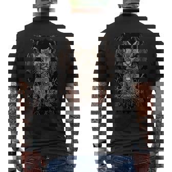 s Esthétiques D'animaux Gothiques Gothique Chat Mystique Avec Ailes Noir -Adultes S Manche Courte Coupe Classique Motif De Chat Mystique Avec Des Ailes T-shirt imprimé au dos - Cadeauxyz