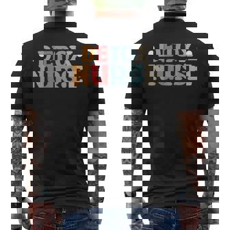 Detox Nurse Men's Back Print T-Shirt - Monsterry
