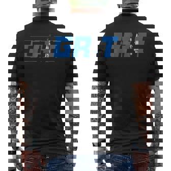 Detroit All Grit Amon Ra Upside Down Champs Men's T-shirt Back Print | Mazezy