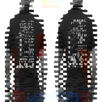 The Devil Saw Me With My Head Down And Thought He'd Won Mens Men's T-shirt Back Print - Seseable