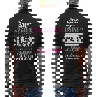 Día De La Madre Regalo Super Madrina Hasta El Infinito Camiseta Hombre Estampado Espalda - Regaloses