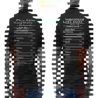 Dialysis Dietitian Nutrition Facts Nephrology Dietitian Men's Back Print T-Shirt - Monsterry