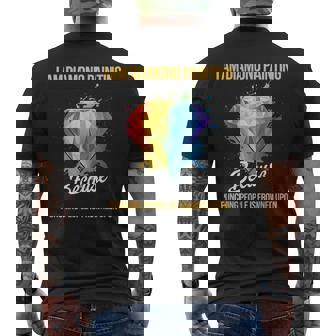 Diamond Painting Art Hobby Artistic Craft Diamond Painter Men's Back Print T-Shirt - Monsterry