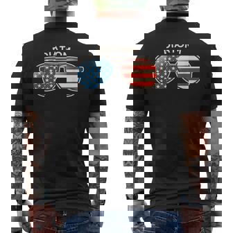 Diatom NV Vintage US Flag Sunglasses Men's Back Print T-Shirt - Monsterry