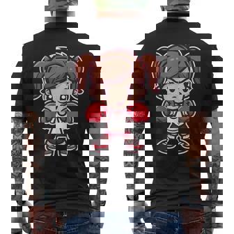 Dibujos Animados De Boxeo Para Niñas Camiseta Hombre Estampado Espalda - Regaloses