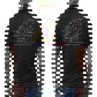 Dibujos Animados Tren Ferrocarrilía Férrea Camiseta Hombre Estampado Espalda - Regaloses