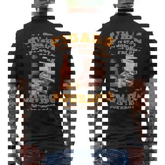 Dictons Amusants Pour Les Amateurs De Whisky Et De Cigares Bourbon T-shirt imprimé au dos - Cadeauxyz