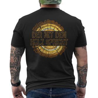 Die Mit Dem Holz Speakers T-Shirt mit Rückendruck - Geschenkecke