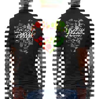 Dietitian Heart Registered Dietitian Nutrition Food Men's Back Print T-Shirt - Monsterry