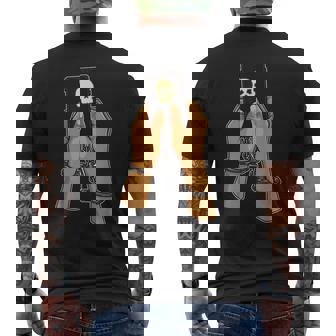 Digital Detox Cleanse Switch Off Your Phone Skull Handcuffs Men's Back Print T-Shirt - Monsterry