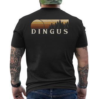 Dingus Ky Vintage Evergreen Sunset Eighties Retro Men's T-shirt Back Print - Thegiftio UK