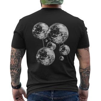 And Disco Ball Pattern 70S 80S Retrointage T-Shirt mit Rückendruck - Geschenkecke