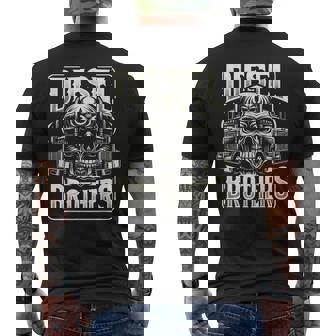 Diseño Robusto De Calavera Big Rigs De Diesel Brothers Camiseta Hombre Estampado Espalda - Regaloses