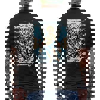 Disfraz De Ángel San Patrono San Miguel Arcángel Camiseta Hombre Estampado Espalda - Regaloses
