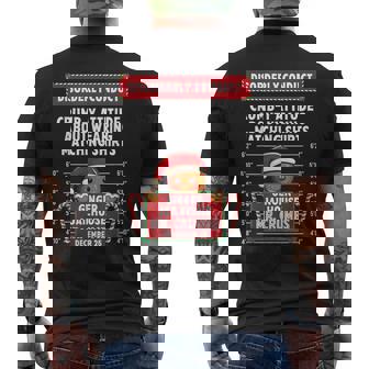 Disorderlyconduct Crumb- Y Attitude About Wearing Matching Men's Back Print T-Shirt - Monsterry