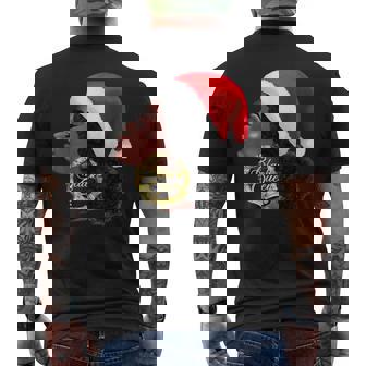 Diva Merry Christmas Afro Santa Melanin Queen Men's Back Print T-Shirt - Monsterry