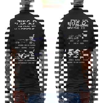 Divertido Amante De Los Súper Autos Cosas Que Hago En Mi Coche De Tiempo Libre Camiseta Hombre Estampado Espalda - Regaloses