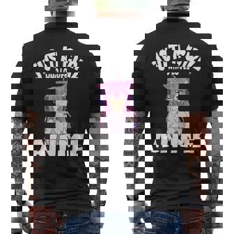 Divertido Anime Amante Para Adolescente Manga Kawaii Gráfico Otaku Camiseta Hombre Estampado Espalda - Regaloses