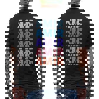 Divertido Regalo Nombre Amir Personalizado Primer Nombre Camiseta Hombre Estampado Espalda - Regaloses