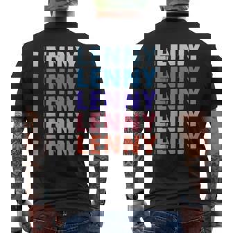 Divertido Regalo Nombre Lenny Personalizado Primer Nombre Camiseta Hombre Estampado Espalda - Regaloses