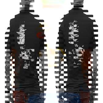 Divertidos Dibujos Animados De Caballos Camiseta Hombre Estampado Espalda - Regaloses
