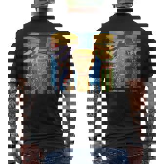 Djembe Drums Cuba Bongos African Music Cuban Men's Back Print T-Shirt - Monsterry