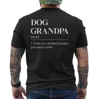 Dog Grandpa Lustige Hunde-Opa-Definition Father's Day T-Shirt mit Rückendruck - Geschenkecke