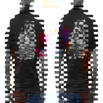 Dog Music Dj Tocadiscos Dj Dog Splash Beatmaker Dance Club Camiseta Hombre Estampado Espalda - Regaloses