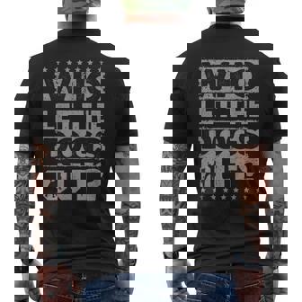 Dog Pet Who Let The Dogs Out Dog Owner T-Shirt mit Rückendruck - Geschenkecke