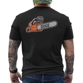 Doge Chainsaw DOGE Saw Men's T-shirt Back Print - Thegiftio UK
