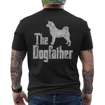 The Dogfather Akita Inu Dog Silhouette T-Shirt mit Rückendruck - Geschenkecke