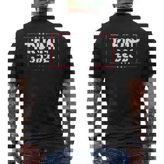 Donald Trump 2028 President American Flag Pro Trump Vintage Men's T-shirt Back Print - Seseable