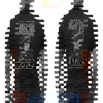 Donald Trump Inauguration 2025-Back In The Saddle Again Men's T-shirt Back Print - Seseable