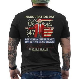 Donald Trump Inauguration Day 2025 47Th President Trump 47 Men's T-shirt Back Print - Thegiftio UK