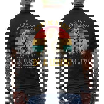 Don't Be A Lady Be A Legend Vintage Men's T-shirt Back Print - Seseable
