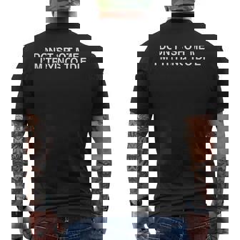 Don't Spot Me I'm Trying To Die Gracioso Humor Oscuro Ofensivo Camiseta Hombre Estampado Espalda - Regaloses
