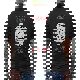 Don't Worry I Have A Plan Elf Jdr Humour Jeu De Rôle T-shirt imprimé au dos - Cadeauxyz