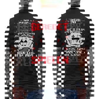 Doppelkopf Card Games Enug Geredet Lasst Uns Spielen S T-Shirt mit Rückendruck - Geschenkecke