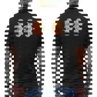 Dos Huevos Divertidos Con Cara – Gran Regalo – Fiesta Camiseta Hombre Estampado Espalda - Regaloses