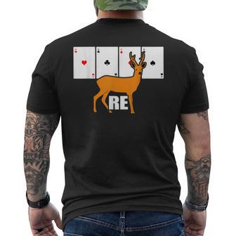 Double Head Card Game Re T-Shirt mit Rückendruck - Geschenkecke