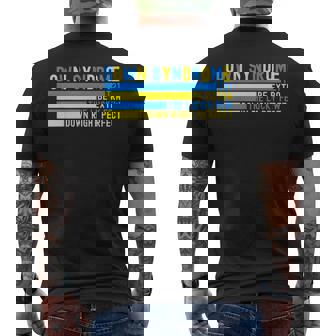 Down Syndrome T21 Be Extra The Lucky Few Down Right Perfect Men's T-shirt Back Print - Seseable