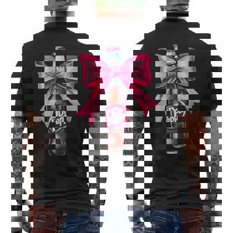 Dr Pep Soda Lover Bow Coquette Trendy Aesthetic Men's T-shirt Back Print - Monsterry