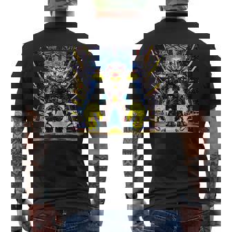 Dragon Battlemech Cyberpunk Sci-Fi Mech Warrior Sci-Fi Robot Tank Top Men's Back Print T-Shirt - Monsterry