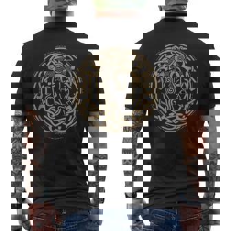 Drakkar Nose Viking Boat Ornament Tank Top Men's Back Print T-Shirt - Monsterry