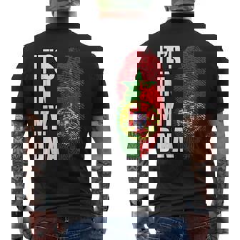 Drapeau De L'adn Du Portugal Et Du Maroc T-shirt imprimé au dos - Cadeauxyz