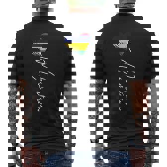 Drapeau De L'ile Mauriceintage Cœur De L'île Mauriceoyage 2024 T-shirt imprimé au dos - Cadeauxyz