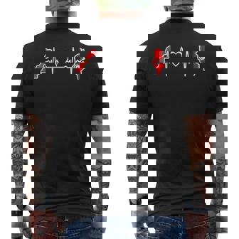Drapeau Du Maroc Tunisie Battement Du Cœur Du Maroc Tunisie T-shirt imprimé au dos - Cadeauxyz